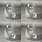 Skulls Set of Four Personalized Stemless Wineglasses (Approval)
