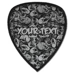 Skulls Iron on Shield Patch A w/ Name or Text