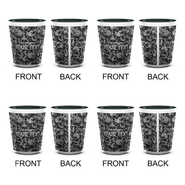 Skulls Shot Glassess - Two Tone - Set of 4 - APPROVAL