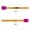 Skulls Silicone Brushes - Purple - APPROVAL