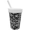 Skulls Sippy Cup with Straw (Personalized)