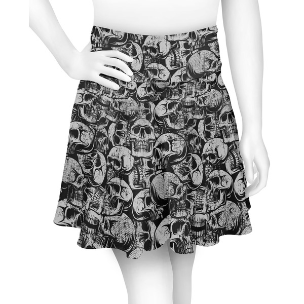 Custom Skulls Skater Skirt - Medium