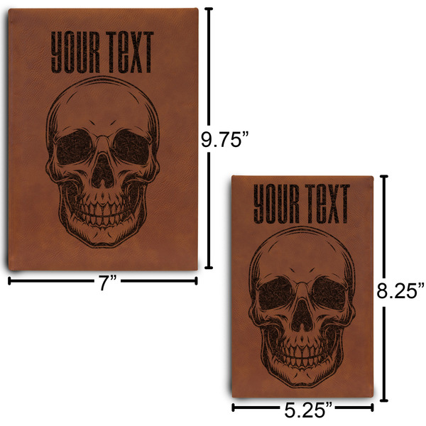 Skulls Sketch Book Size Comparison w/ Dimension