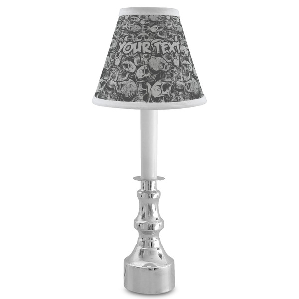 Skulls Small Chandelier Lamp - LIFESTYLE (on candle stick)
