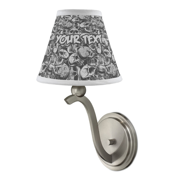 Skulls Small Chandelier Lamp - LIFESTYLE (on wall lamp)