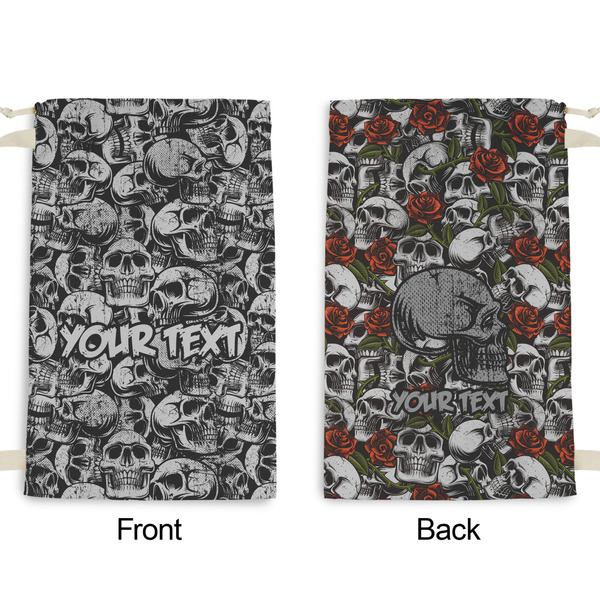 Skulls Small Laundry Bag - Front & Back View