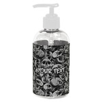 Skulls Plastic Soap / Lotion Dispenser (8 oz - Small - White) (Personalized)