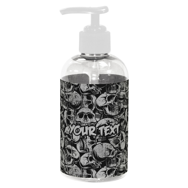 Custom Skulls Plastic Soap / Lotion Dispenser (8 oz - Small - White) (Personalized)