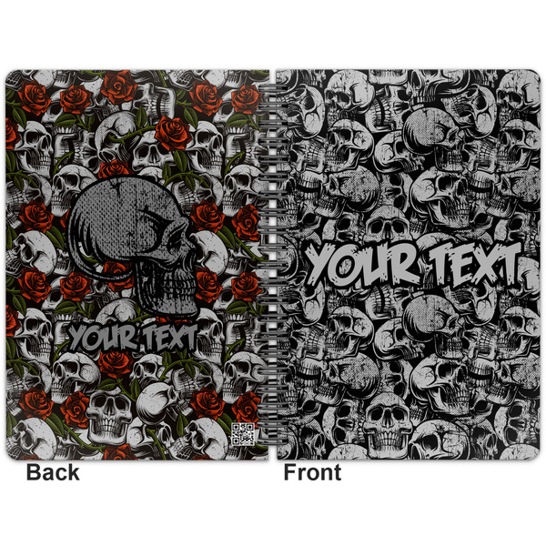 Skulls Spiral Journal 7 x 10 - Apvl