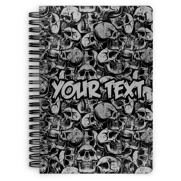 Custom Skulls Spiral Notebook (Personalized)