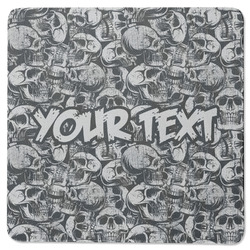 Skulls Square Rubber Backed Coaster (Personalized)