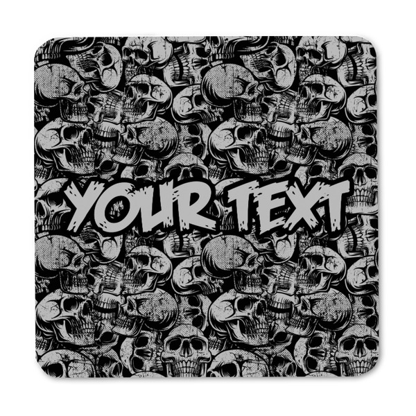 Skulls Square Fridge Magnet - FRONT