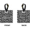 Skulls Square Luggage Tag (Front + Back)