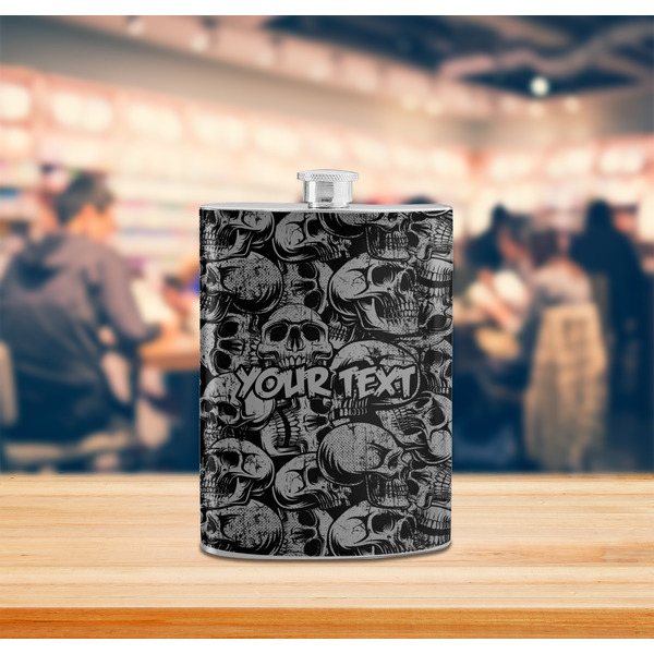 Skulls Stainless Steel Flask - LIFESTYLE 2