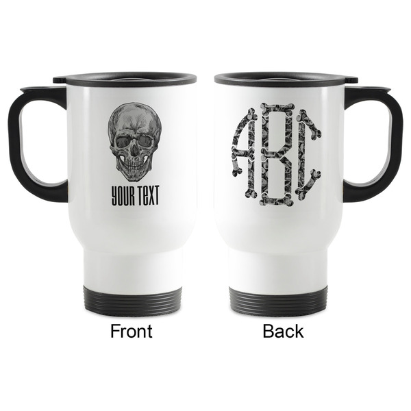 Skulls Stainless Steel Travel Mug with Handle - Apvl