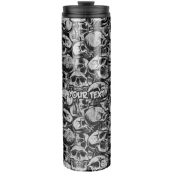 Skulls Stainless Steel Skinny Tumbler - 20 oz (Personalized)