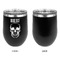 Skulls Stainless Wine Tumblers - Black - Single Sided - Approval