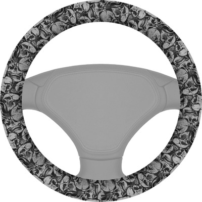 Skulls Steering Wheel Cover (Personalized)