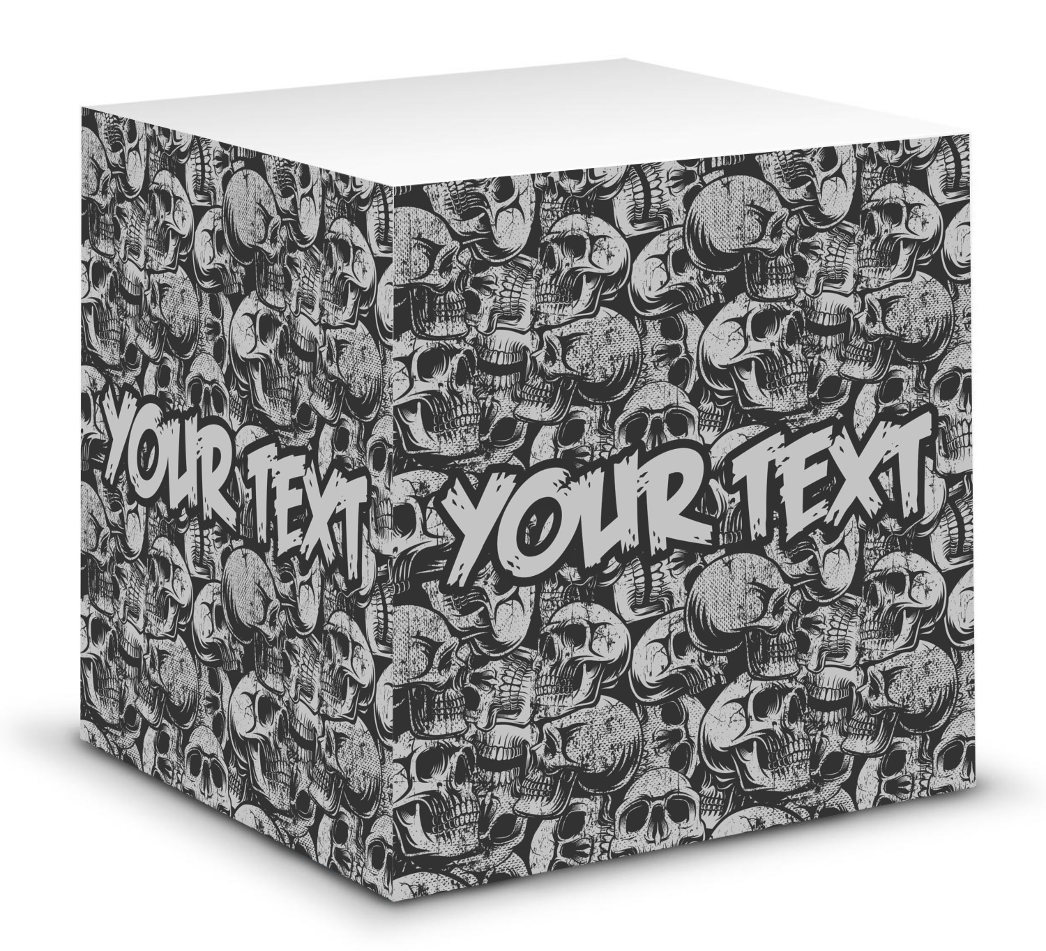 Skulls Sticky Note Cube (Personalized) - YouCustomizeIt