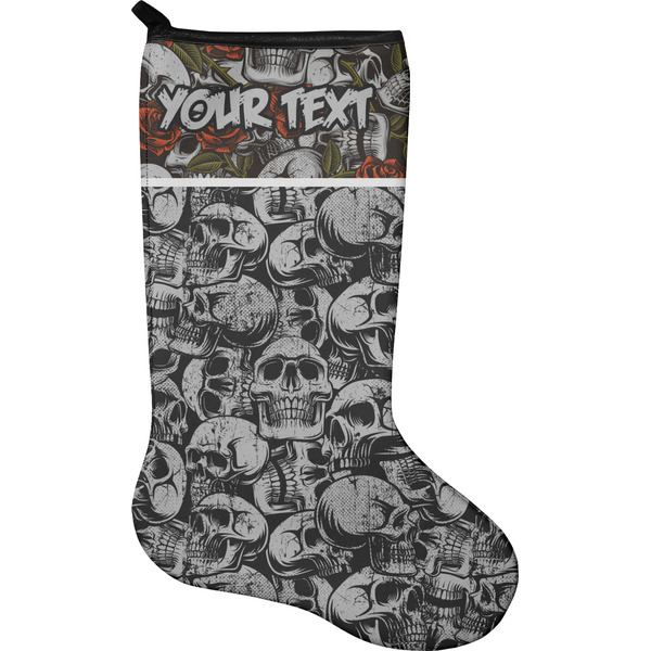 Custom Skulls Holiday Stocking - Neoprene (Personalized)
