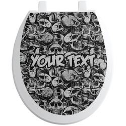 Skulls Toilet Seat Decal (Personalized)