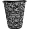 Skulls Waste Basket - Single Sided (Black) (Personalized)