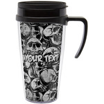 Skulls Acrylic Travel Mug with Handle (Personalized)
