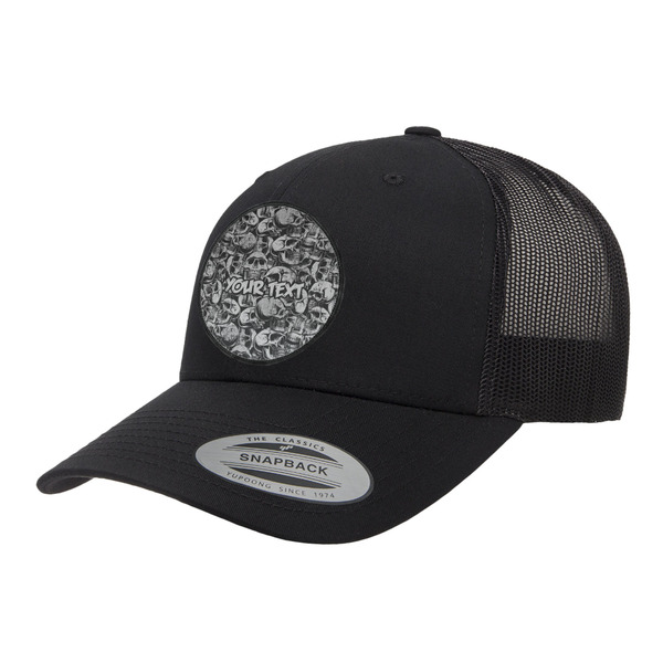 Custom Skulls Trucker Hat - Black (Personalized)