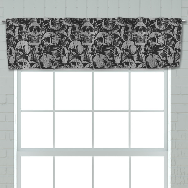 Skulls Valance - Closeup on window