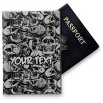 Skulls Vinyl Passport Holder (Personalized)