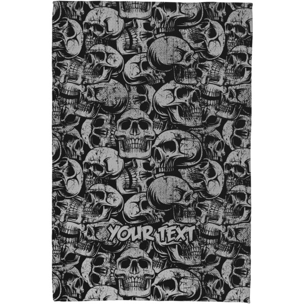 Skulls Waffle Weave Towel - Full Color Print - Approval Image