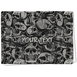 Skulls Kitchen Towel - Waffle Weave - Full Color Print (Personalized)