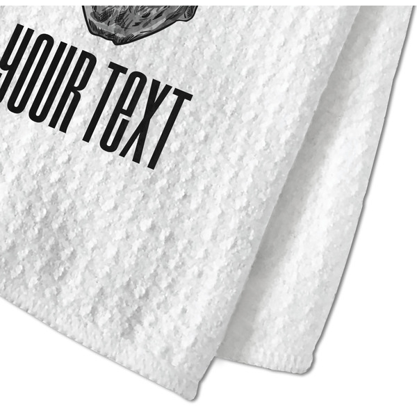 Skulls Waffle Weave Towel - Closeup of Material Image