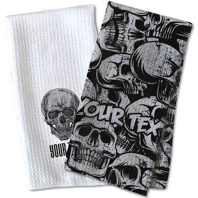 Skulls Kitchen Towel - Waffle Weave (Personalized)