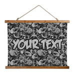 Skulls Wall Hanging Tapestry - Wide (Personalized)