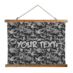 Skulls Wall Hanging Tapestry - Wide (Personalized)