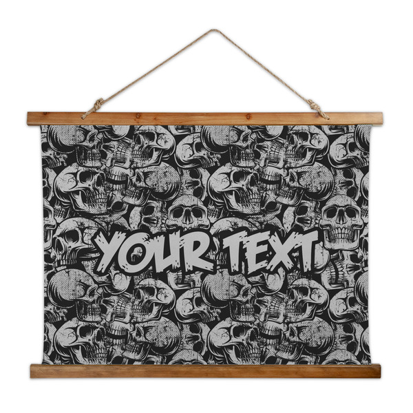 Custom Skulls Wall Hanging Tapestry - Wide (Personalized)