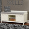 Skulls Wall Name Decal Above Storage bench