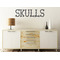 Skulls Wall Name Decal On Wooden Desk
