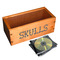 Skulls Wall Name Decal on Wooden Storage Chest