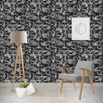 Skulls Wallpaper & Surface Covering (Water Activated - Removable)