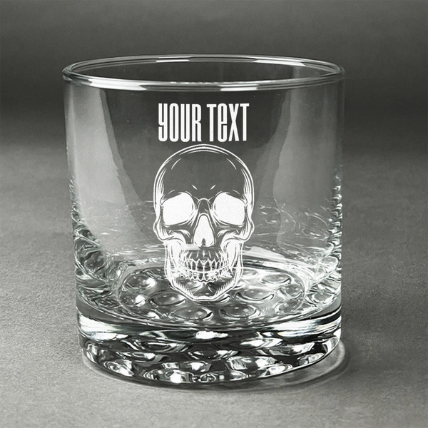 Custom Skulls Whiskey Glass - Engraved (Personalized)