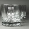 Skulls Whiskey Glasses (Set of 4) (Personalized)