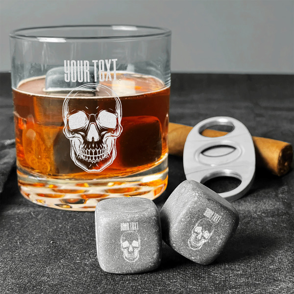 Skulls Whiskey Stones - Set of 3 - In Context