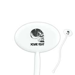 Skulls Oval Plastic Stir Sticks (Personalized)
