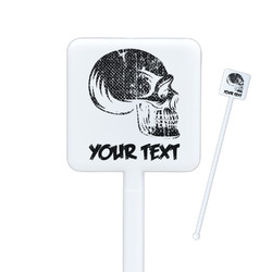 Skulls Square Plastic Stir Sticks (Personalized)