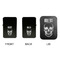 Skulls Windproof Lighters - Black, Double Sided, w Lid - APPROVAL