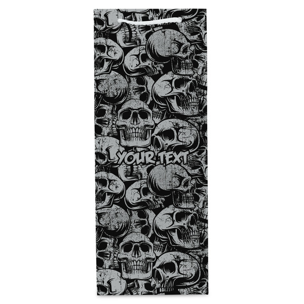 Skulls Wine Gift Bag - Gloss - Front