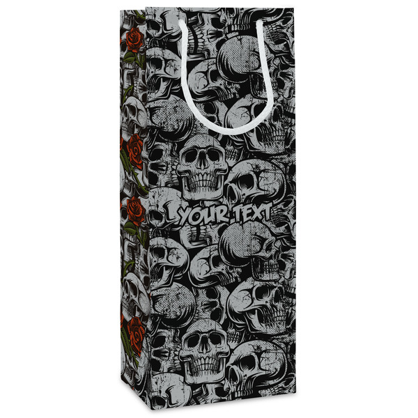 Custom Skulls Wine Gift Bags - Gloss (Personalized)