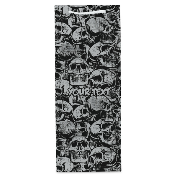 Skulls Wine Gift Bag - Matte - Front